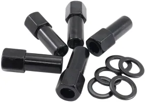 1.380" Shank Open Black Wheel Nuts - 1/2-20" AF3012-9000