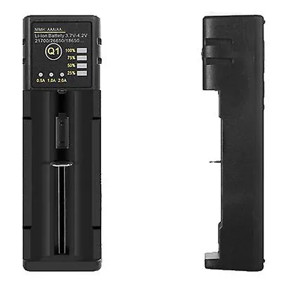 18650/26650 battery charger, USB single slot smart universal charger AZ10357