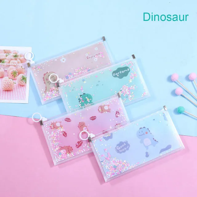 1Pc Mask Storage Bag Portable PP Face Mask Holder Dustproof Zip Pouch Mask Pollution-Free Save Bags Bills Files Bag Pencil Bags