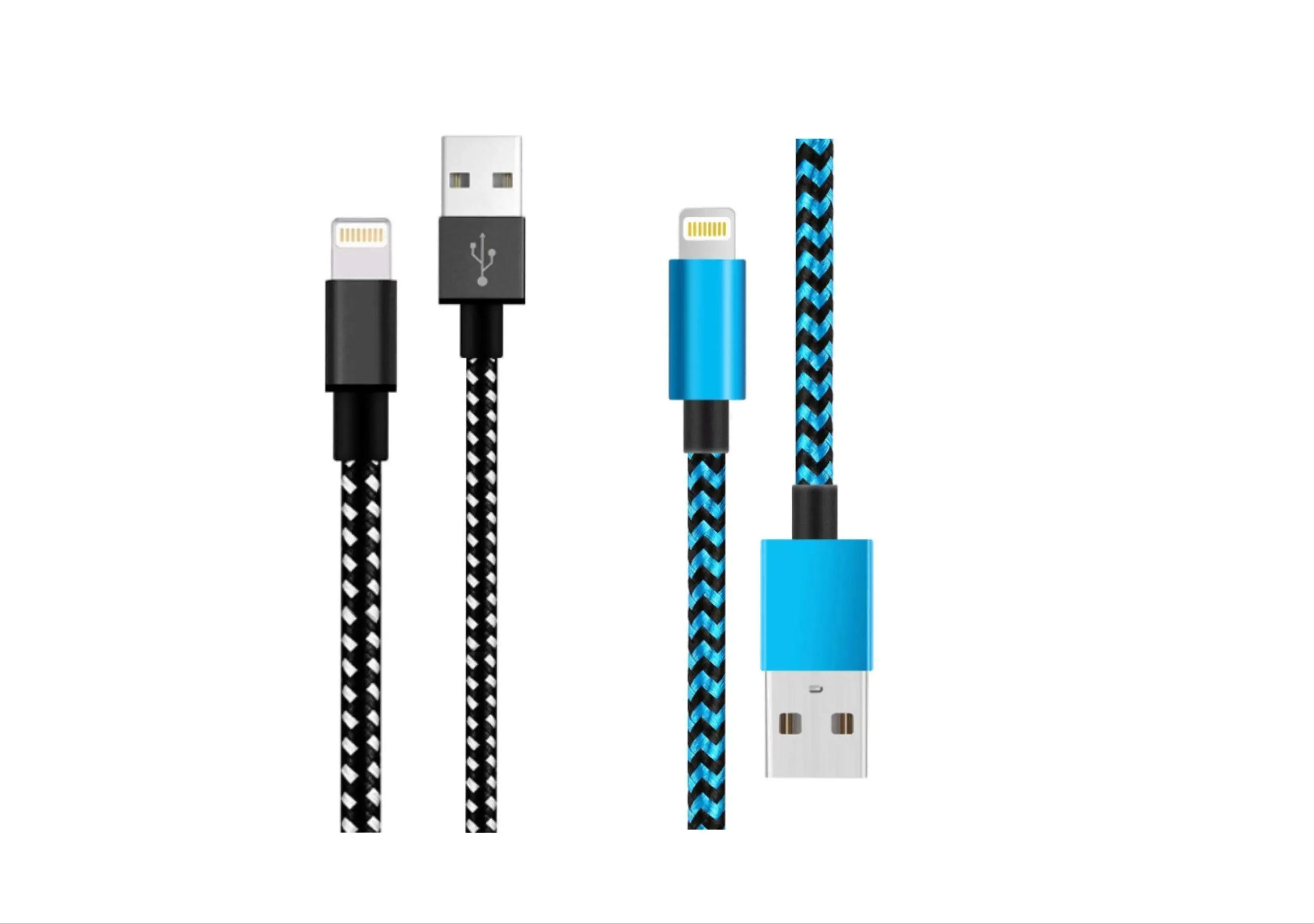 2-Pack iPhone Charger Nylon Braided Fast Charging(3 Ft)