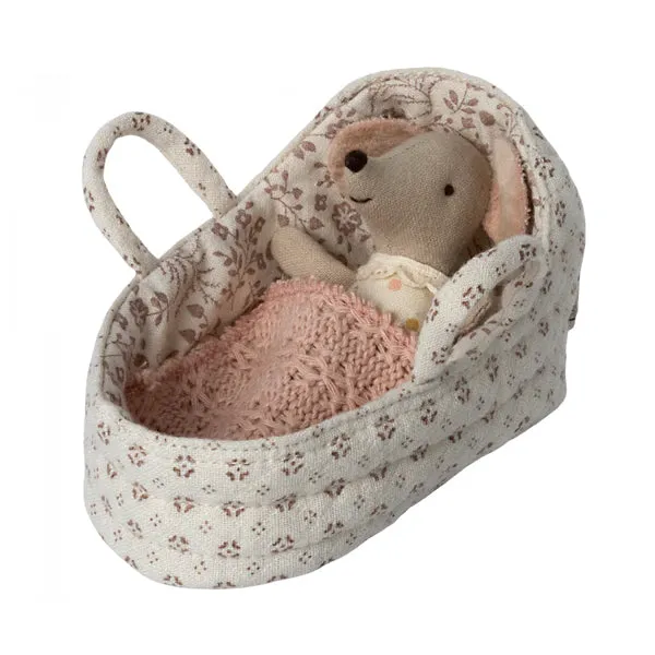 2023 Maileg Baby Mouse Carry Cot