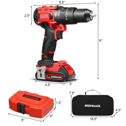 20V Cordless Brushless Hammer Drill Kit