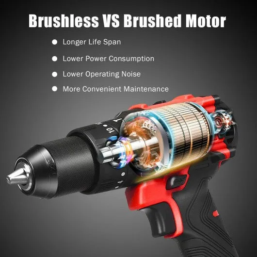 20V Cordless Brushless Hammer Drill Kit