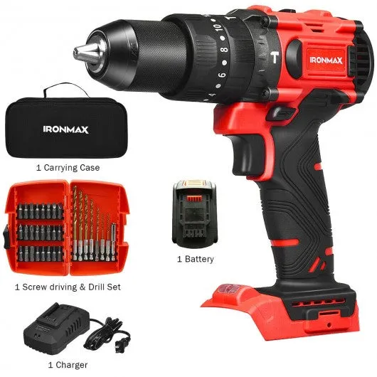 20V Cordless Brushless Hammer Drill Kit