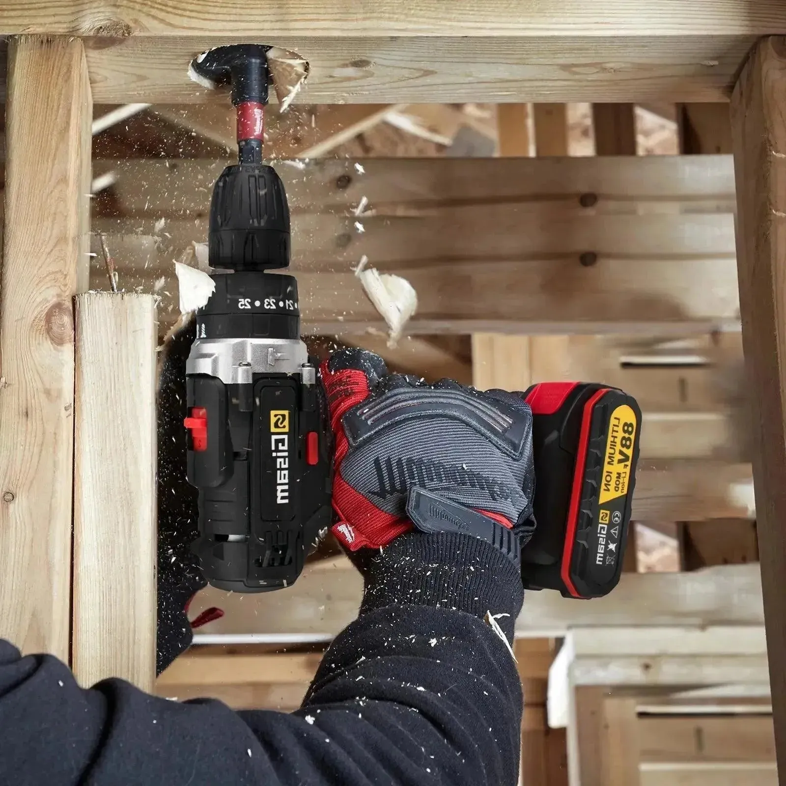 21V Cordless Impact Drill - Mini Screwdriver & Hammer Drill