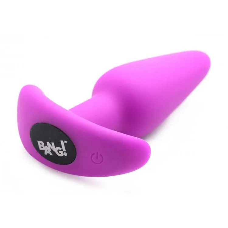 21x Silicone Butt Plug With Remote - Purple