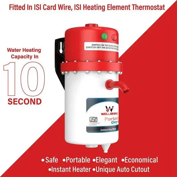 3L instant portable water heater/geyser for use home , office , restaurant , labs, clinics , saloon , beauty parlor