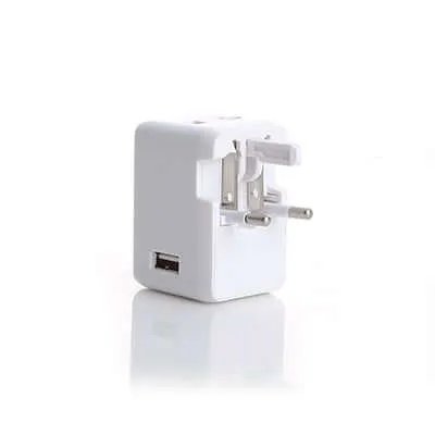 4 in 1 Plug Mini Travel Adaptor with USB Hub