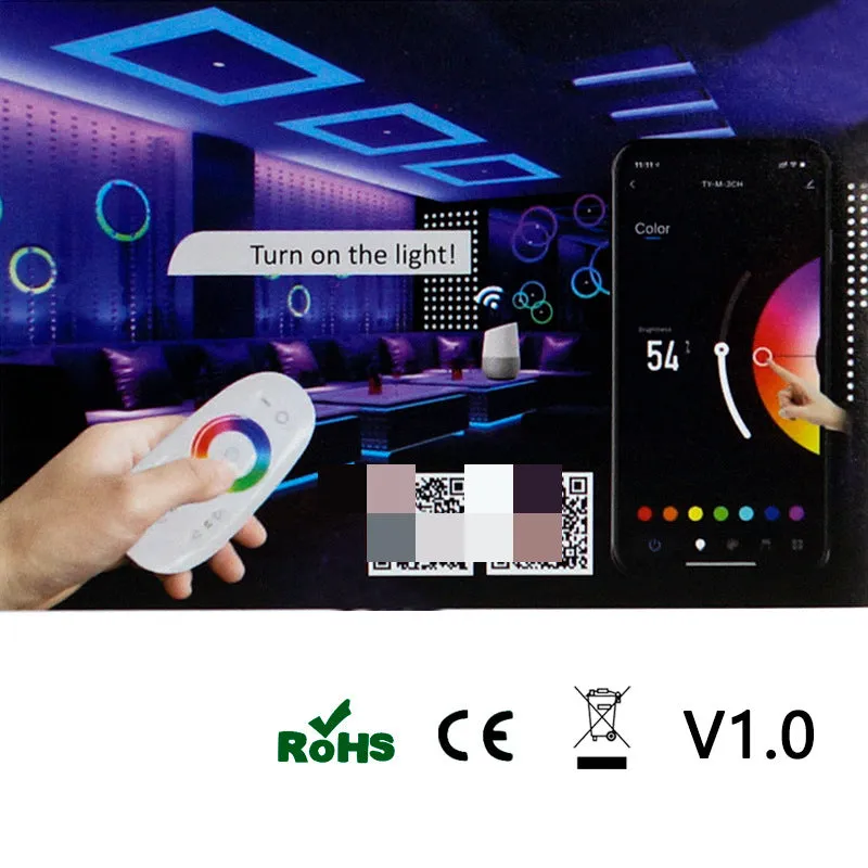 5V-24V DC Tuya APP Smart WiFi 2.4G RF Wireless RGB Remote LED Controller for RGB LED Strips