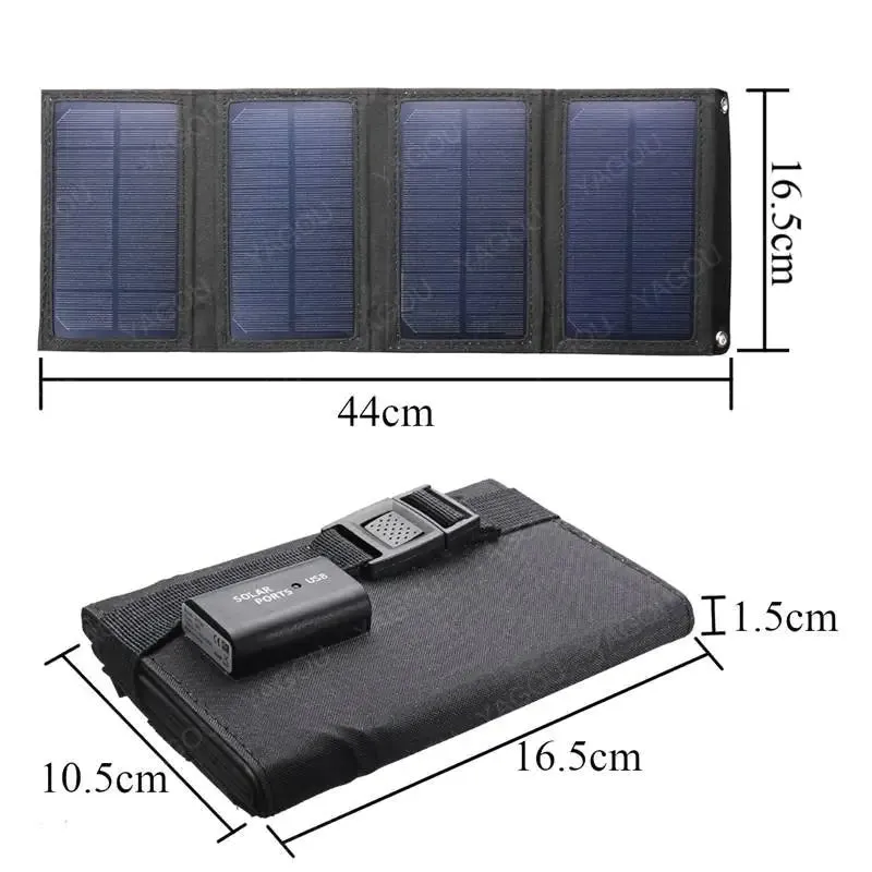 60W Outdoor Sunpower Foldable Solar Panel^