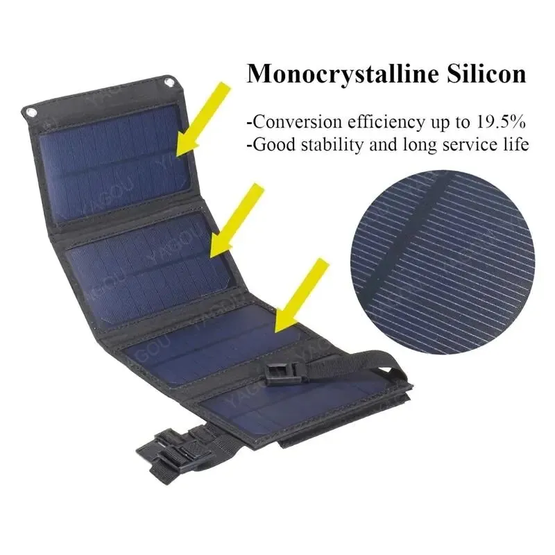 60W Outdoor Sunpower Foldable Solar Panel^