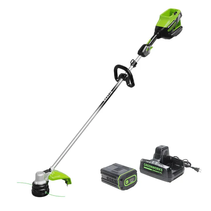 82V 1.2kW String Trimmer with 4Ah Battery and Dual Port Charger