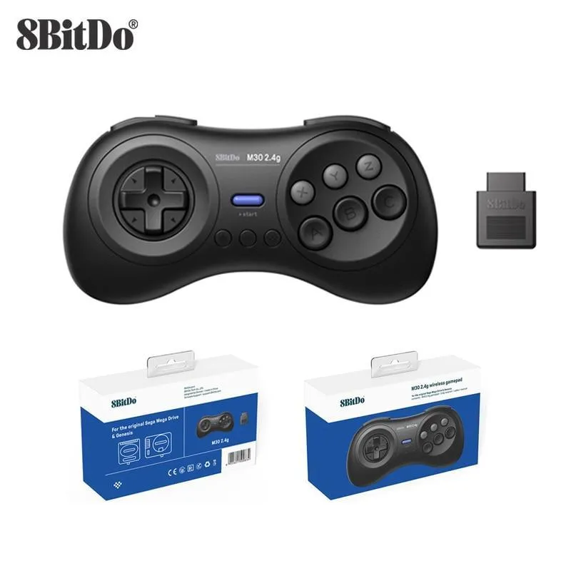 8BitDo M30 👉9 Pin👈  2.4G Wireless Gamepad: For Sega Genesis and Mega Drive