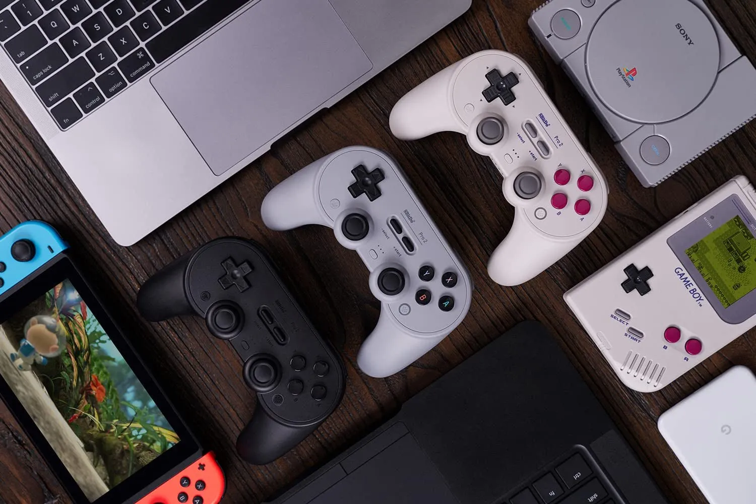 8Bitdo Pro 2 Bluetooth Controller for Switch/Switch OLED, PC, Macos, Android, Steam & Raspberry Pi (Black Edition) - Nintendo Switch