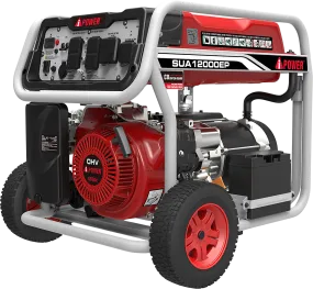 A-iPower SUA12000EP 9000W/12000W Generator Gas Electric Start with 50 Amp and CO Sensor New