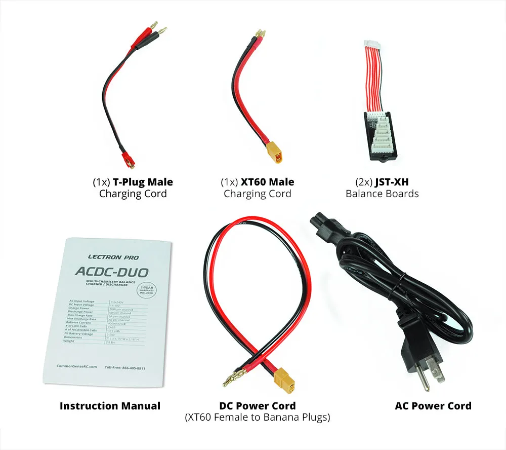 ACDC-DUO - Two-Port Multi-Chemistry Balancing Charger (LiPo/LiFe/LiHV/NiMH)