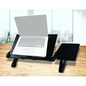 Adjustable Aluminum Alloy Folding Laptop Desk with Mouse Tray