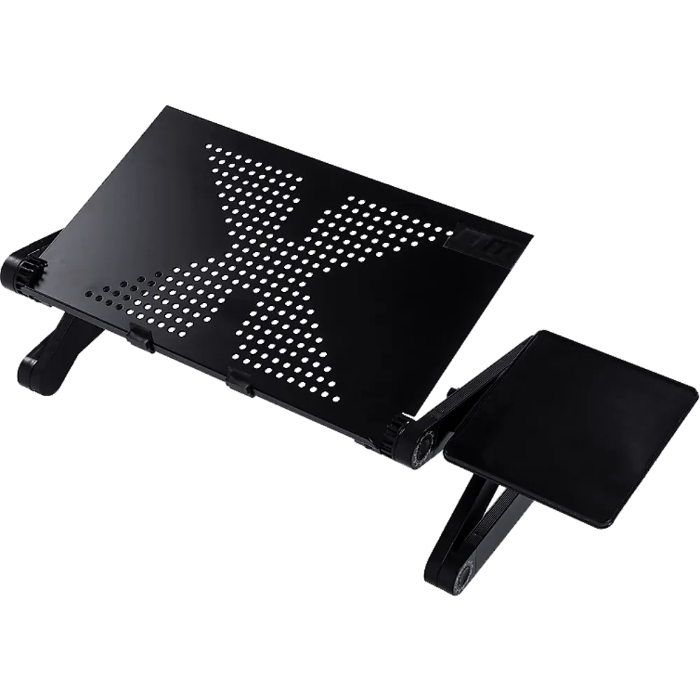 Adjustable Aluminum Alloy Folding Laptop Desk with Mouse Tray