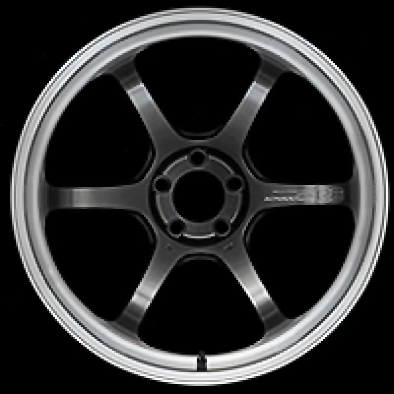 Advan R6 18x8.0  42 5-112 Machining & Racing Hyper Black Wheel