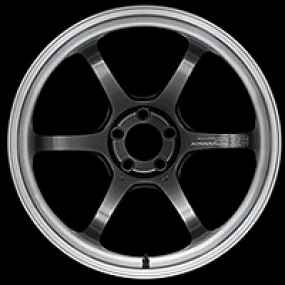 Advan R6 18x8.0  42 5-112 Machining & Racing Hyper Black Wheel