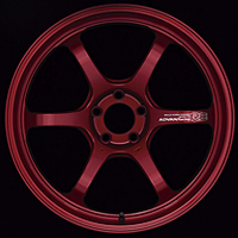 Advan R6 18x8.5  45 5-114.3 Racing Candy Red Wheel