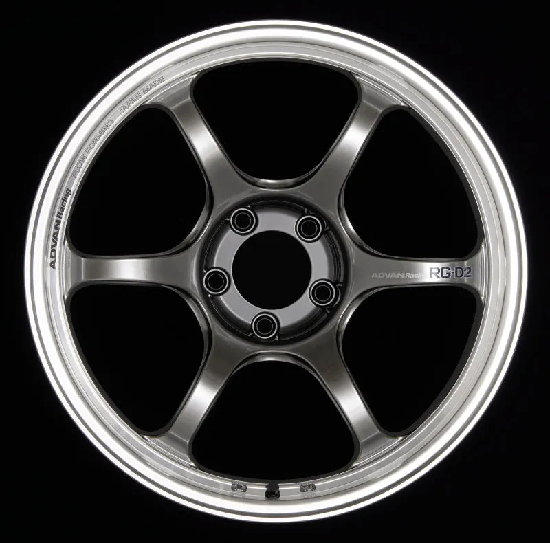 Advan RG-D2 15x5  42 4-100 Machining & Racing Hyper Black Wheel