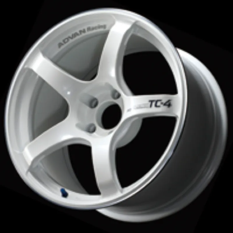 Advan TC4 15x5.5  45 4-100 Racing White Metallic & Ring Wheel