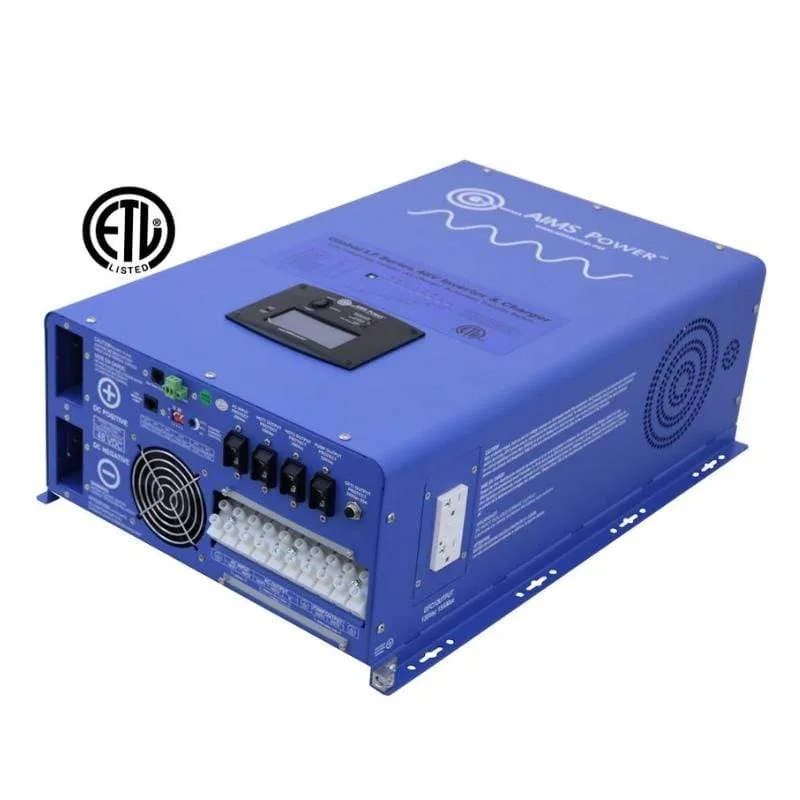 AIMS Power 12000W Pure Sine Inverter Charger PICOGLF120W48V240VS 48V