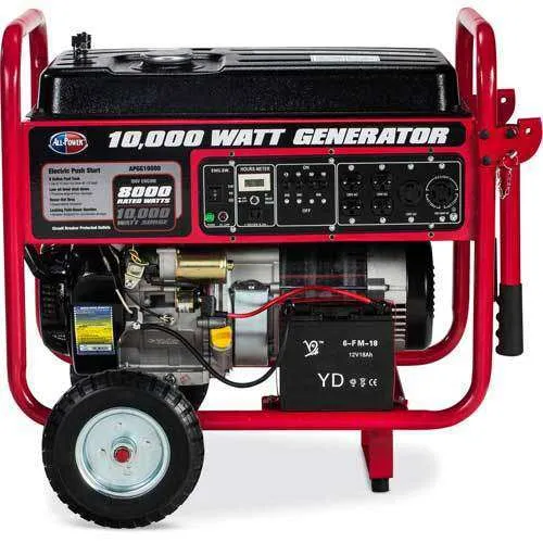 All Power America APGG10000 8000W/10000W Electric Start Gas Generator New