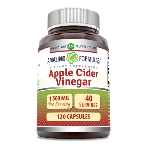 Amazing Formulas Apple Cider Vinegar | 1500 Mg | 120 Capsules