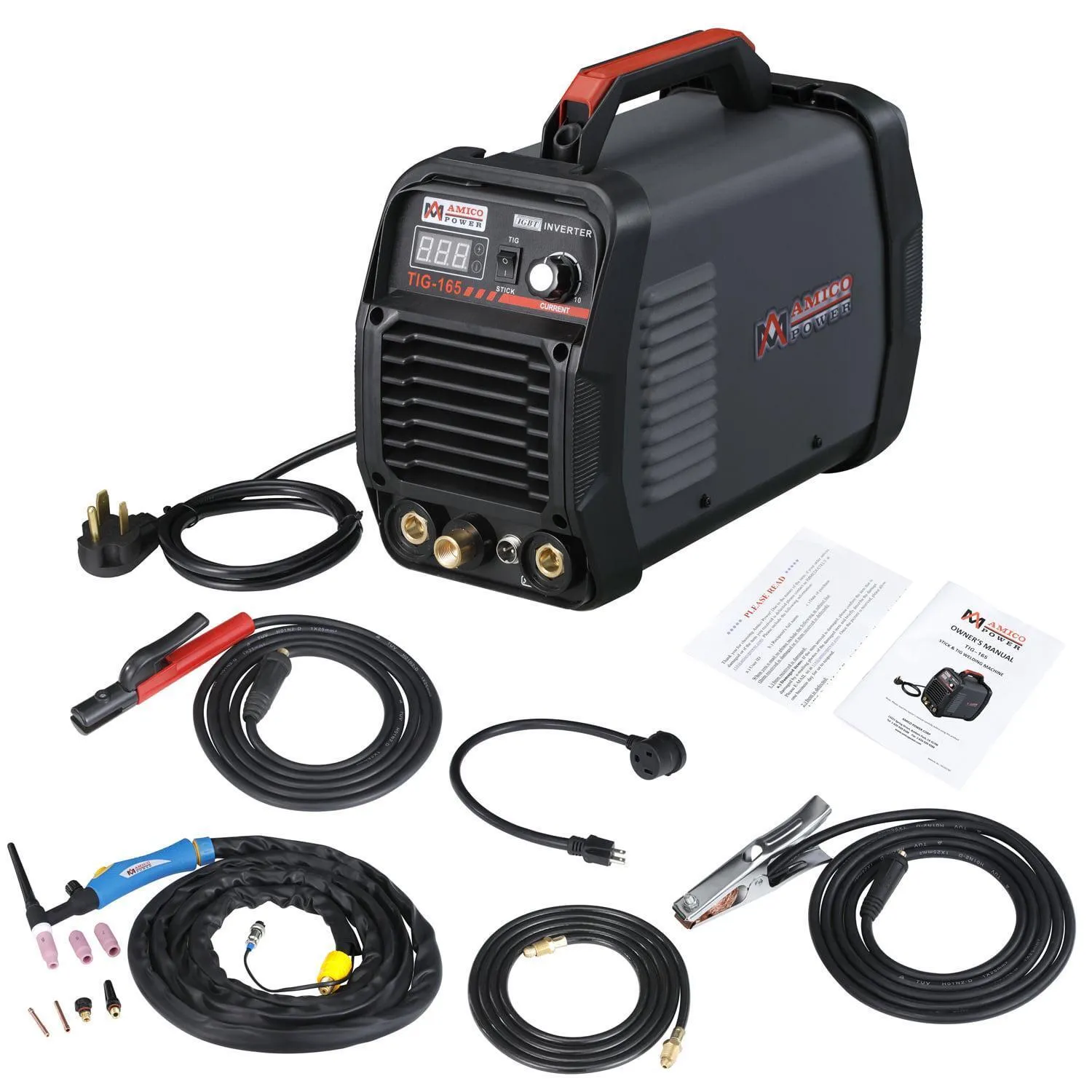 Amico Electric TIG-165 110V/230V Dual Voltage 165 Amp TIG Stick Arc DC Welder New