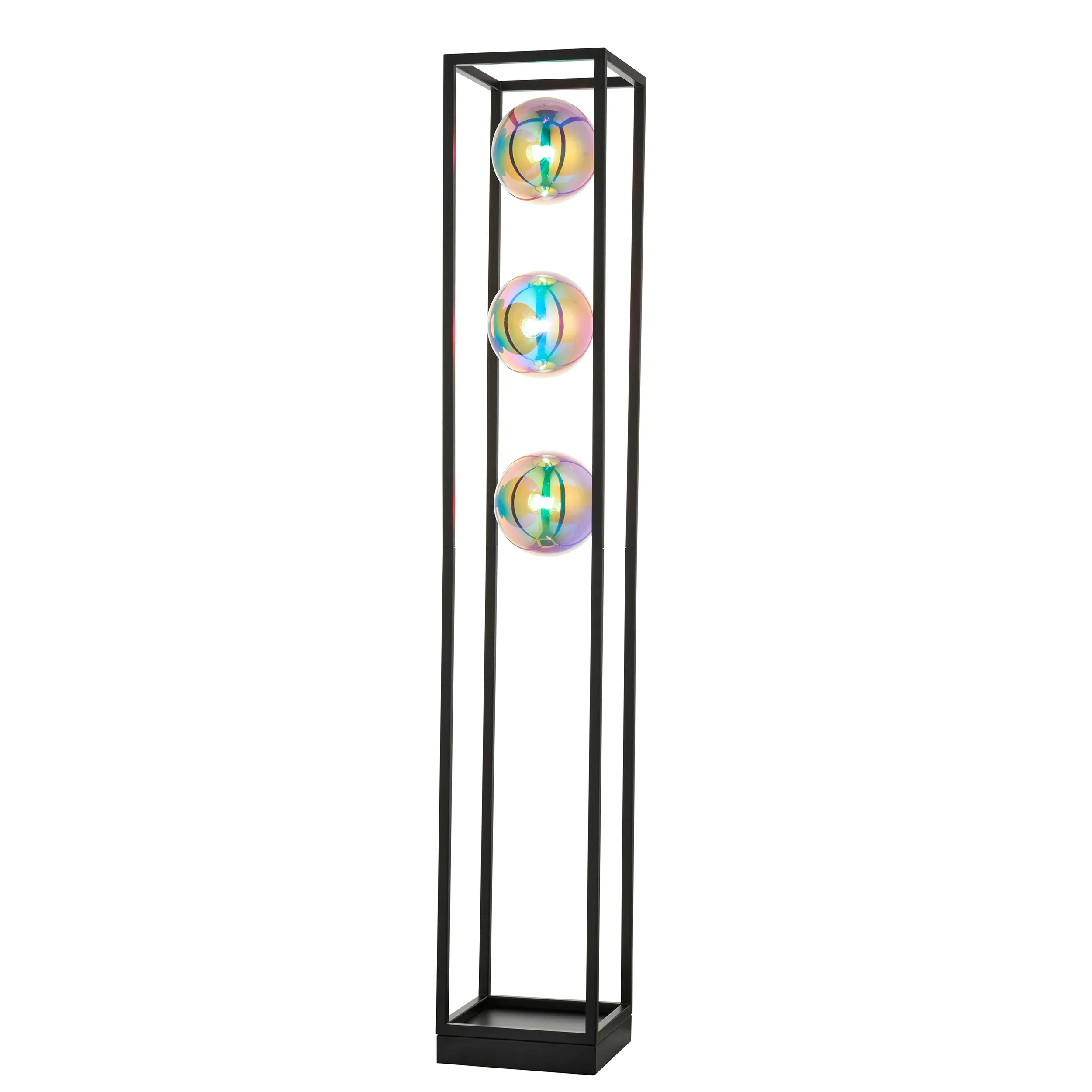 Amos Auoroa Floor Lamp with Iridescent Glass