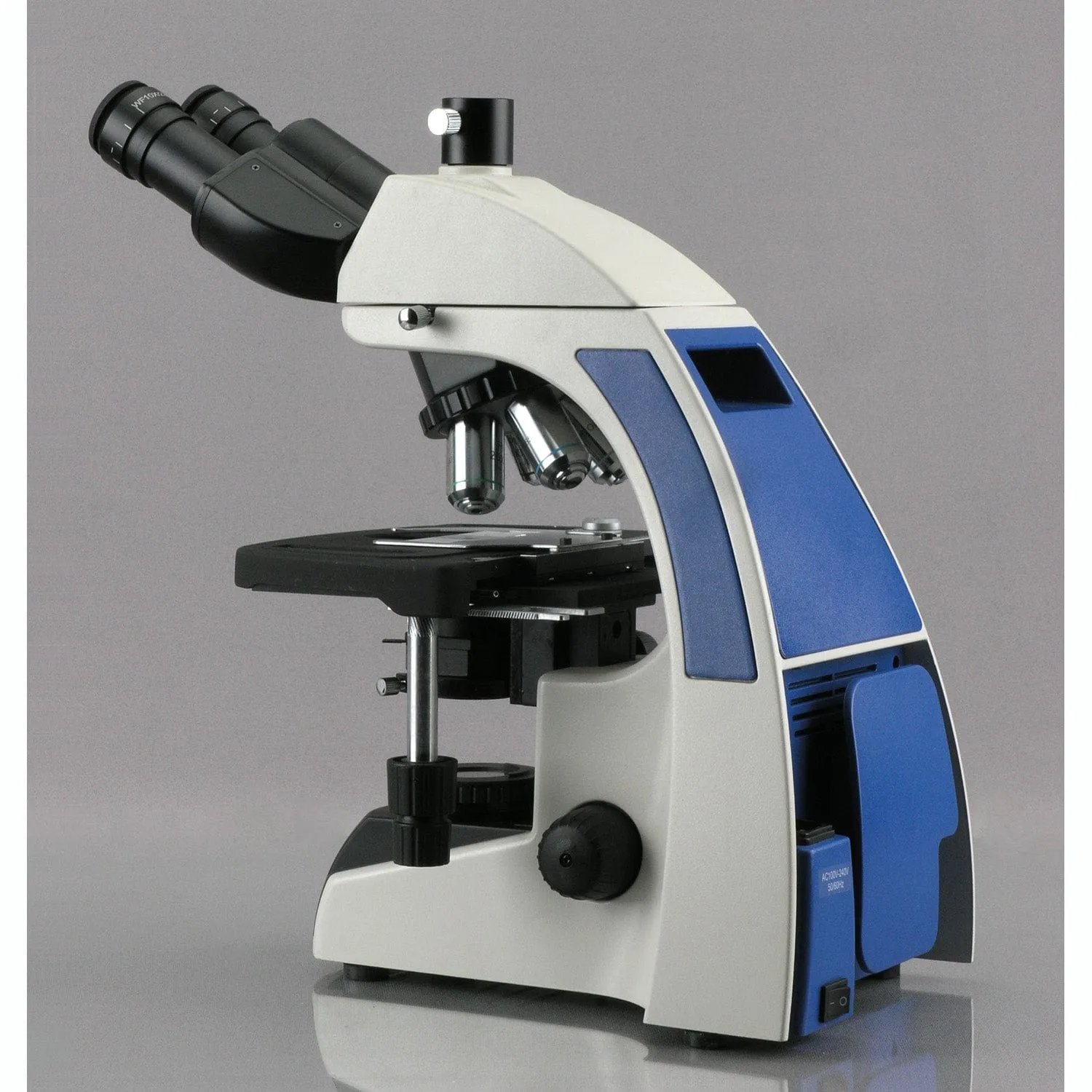 AmScope T720 Series Laboratory Plan Infinity Kohler Trinocular Compound Microscope 40X-1000X Magnification with 1080 HDMI Camera