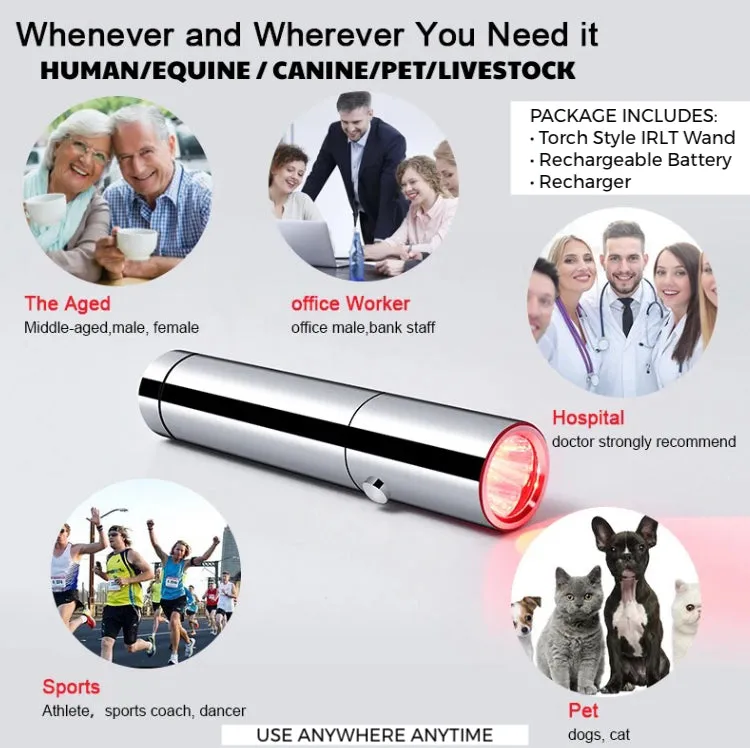 Any species Pocket Size Infrared Red Light Therapy Torch 12.5cm