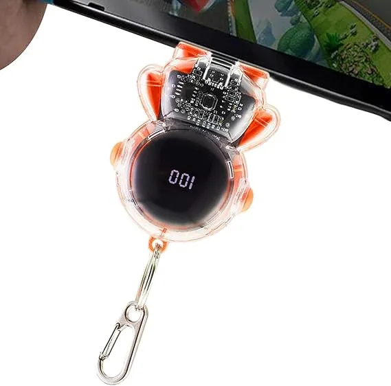 Astronaut Mini Portable Charger Key Chain Type C 1500mAh Power Bank - Fast Charging USB Charger