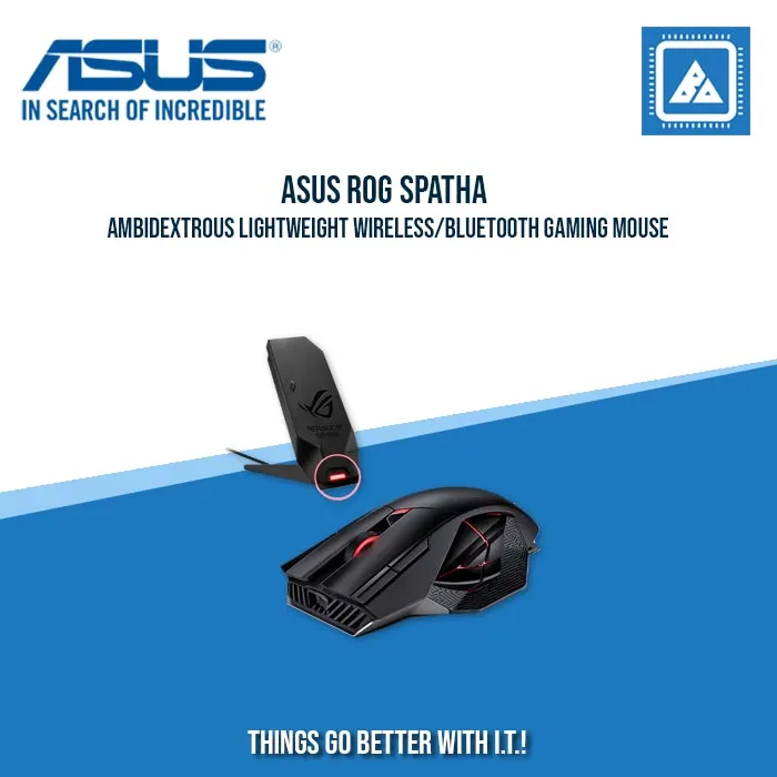 ASUS ROG SPATHA X WIRED/WIRELESS GAMING MOUSE