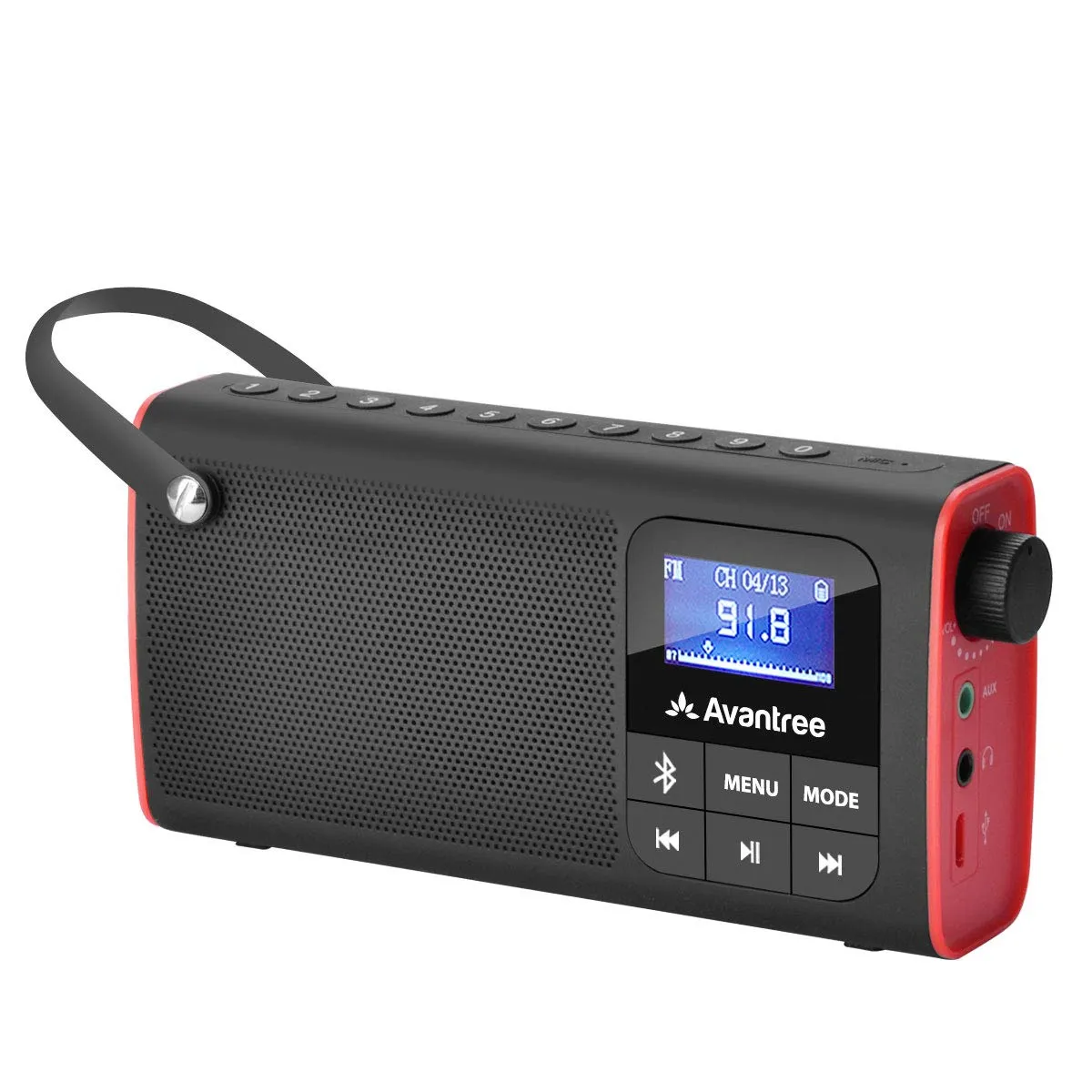 Avantree SP850 Portable FM Radio Bluetooth Speaker SD Card MP3 Player One Size