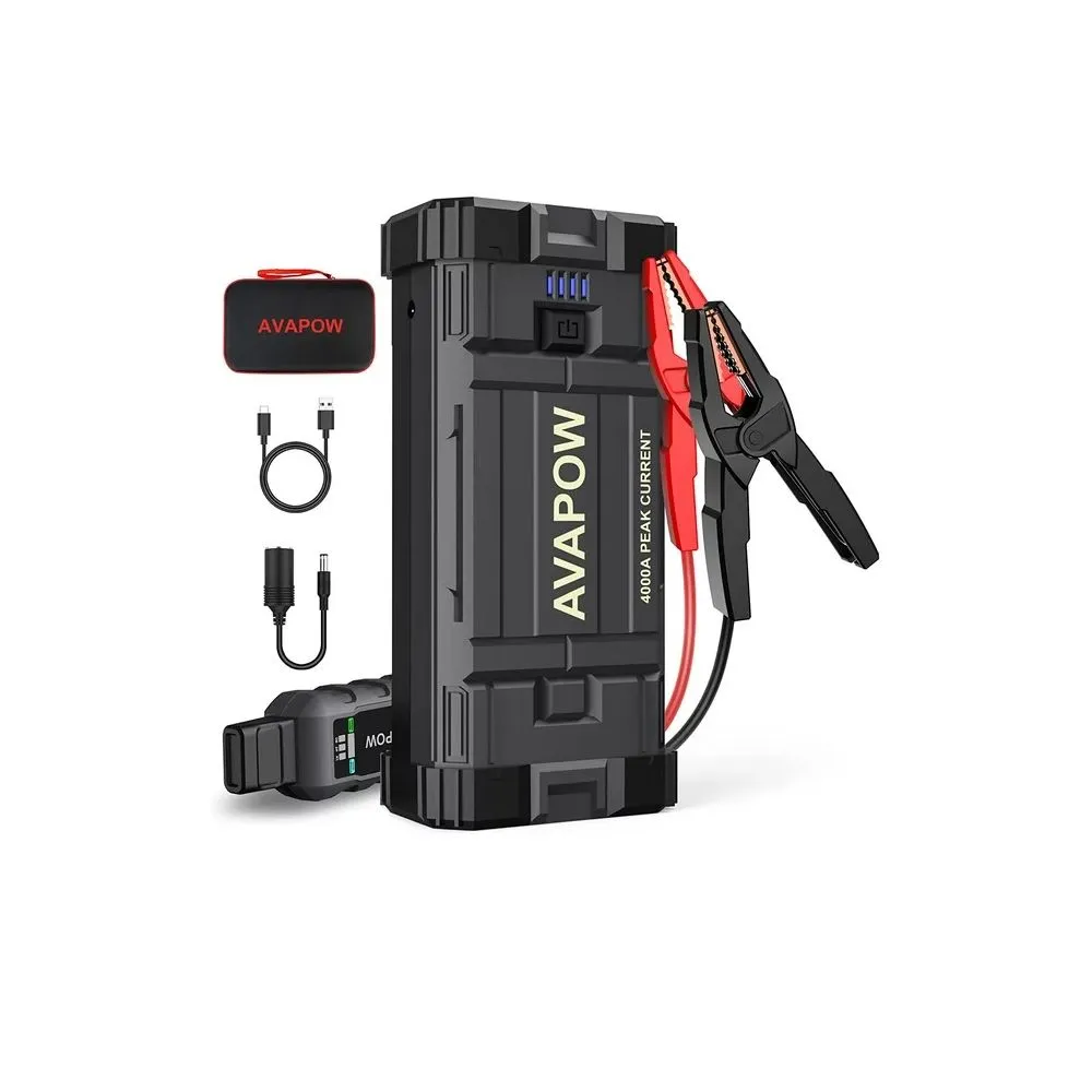 AVAPOW A58 Car Jump Starter, 4000A Peak 27800mAh Battery Jump Starter