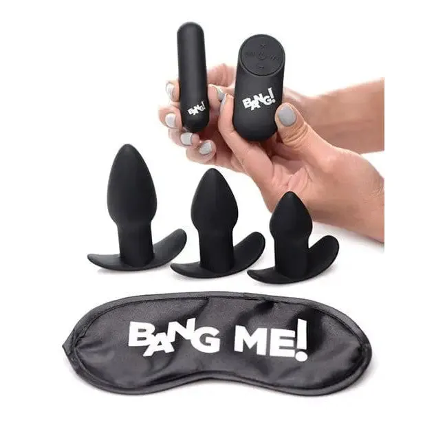 BANG! 28X Backdoor Adventure Remote Control 3 Piece Butt Plug Vibe Kit