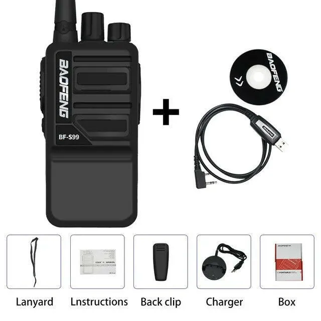 Baofeng BF-S99 Walkie Talkie 8W 4800mAh Li-on Battery Powerful  Long Range Portable Two Way Ham Radio Update BF-888S Intercom