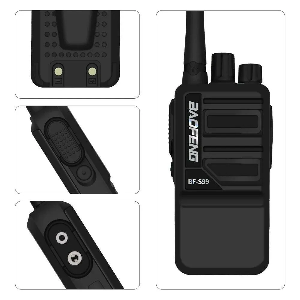 Baofeng BF-S99 Walkie Talkie 8W 4800mAh Li-on Battery Powerful  Long Range Portable Two Way Ham Radio Update BF-888S Intercom