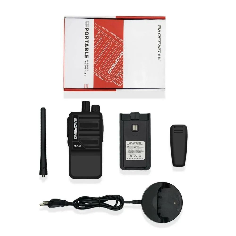 Baofeng BF-S99 Walkie Talkie 8W 4800mAh Li-on Battery Powerful  Long Range Portable Two Way Ham Radio Update BF-888S Intercom