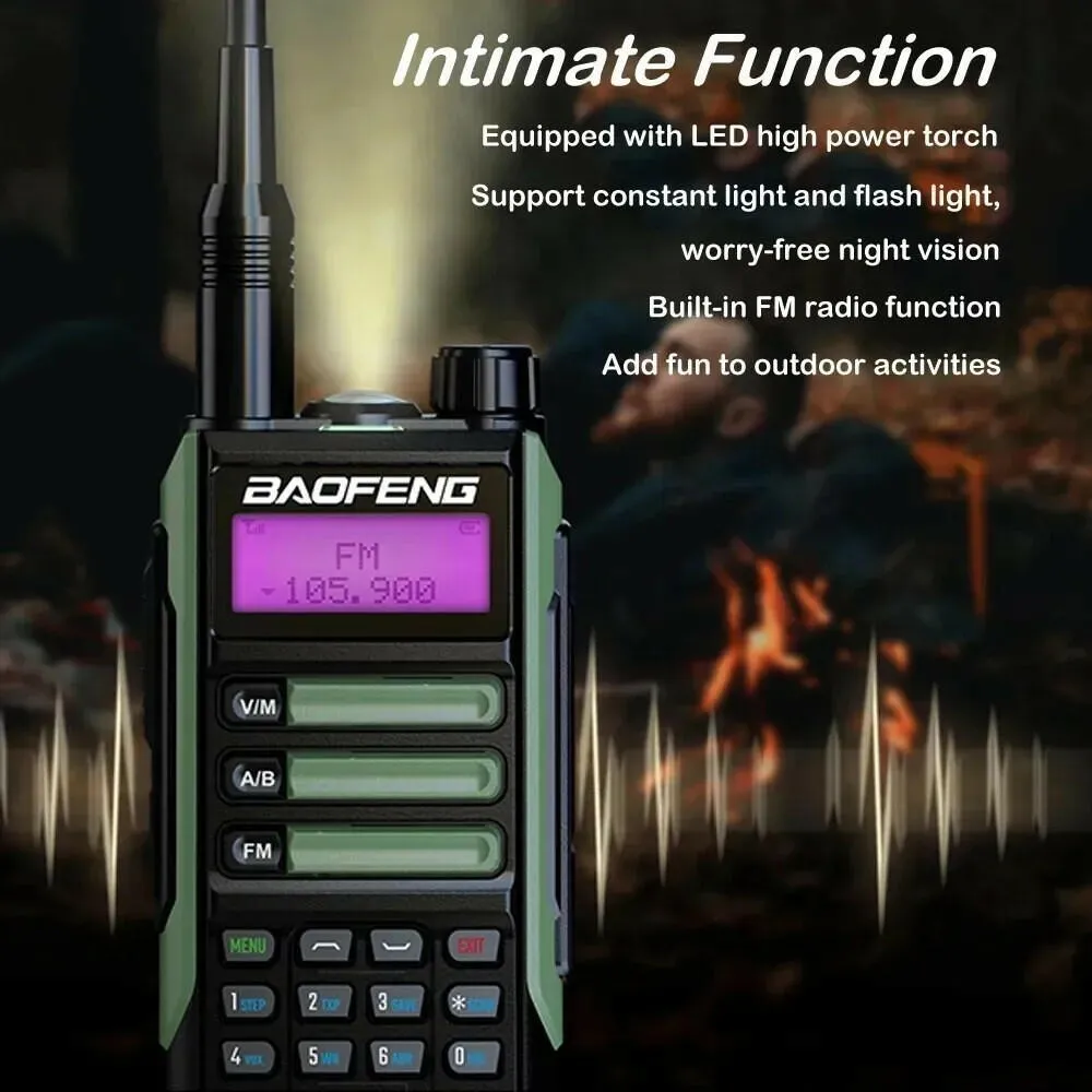 BaoFeng UV-16 MAX 10W High Power Walkie Talkie waterproof Support Type-C Charger 16KM Long Range Radio Upgrade UV-5R PRO UV-10R