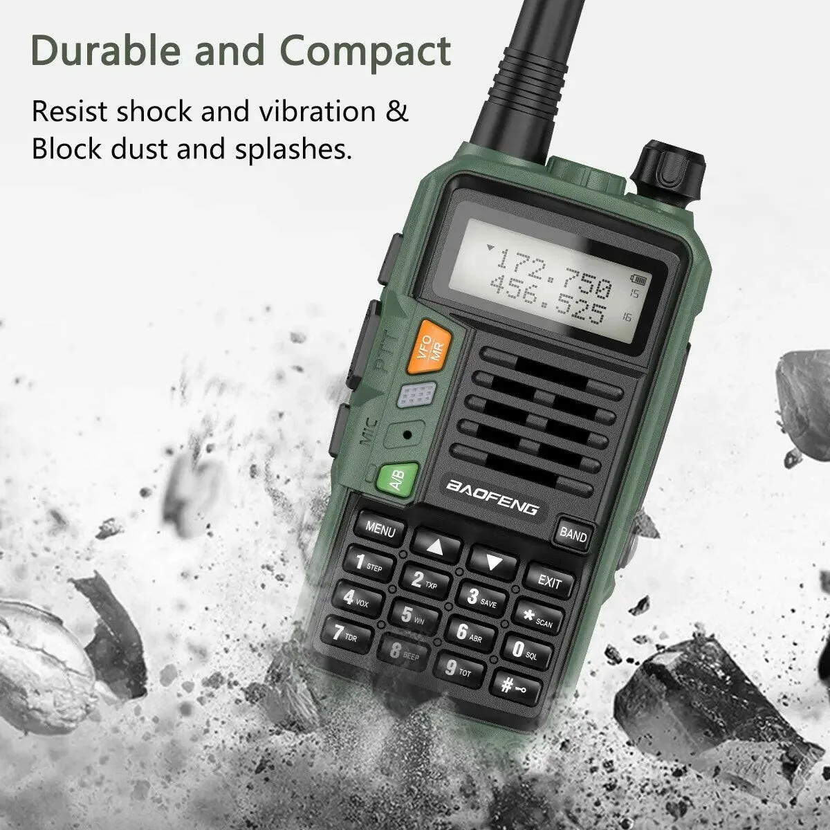 BAOFENG UV S9 Plus Powerful Handheld Transceiver with UHF VHF Dual Band 16 KM Long Range Walkie Talkie Ham UV 5R Two Way Radio