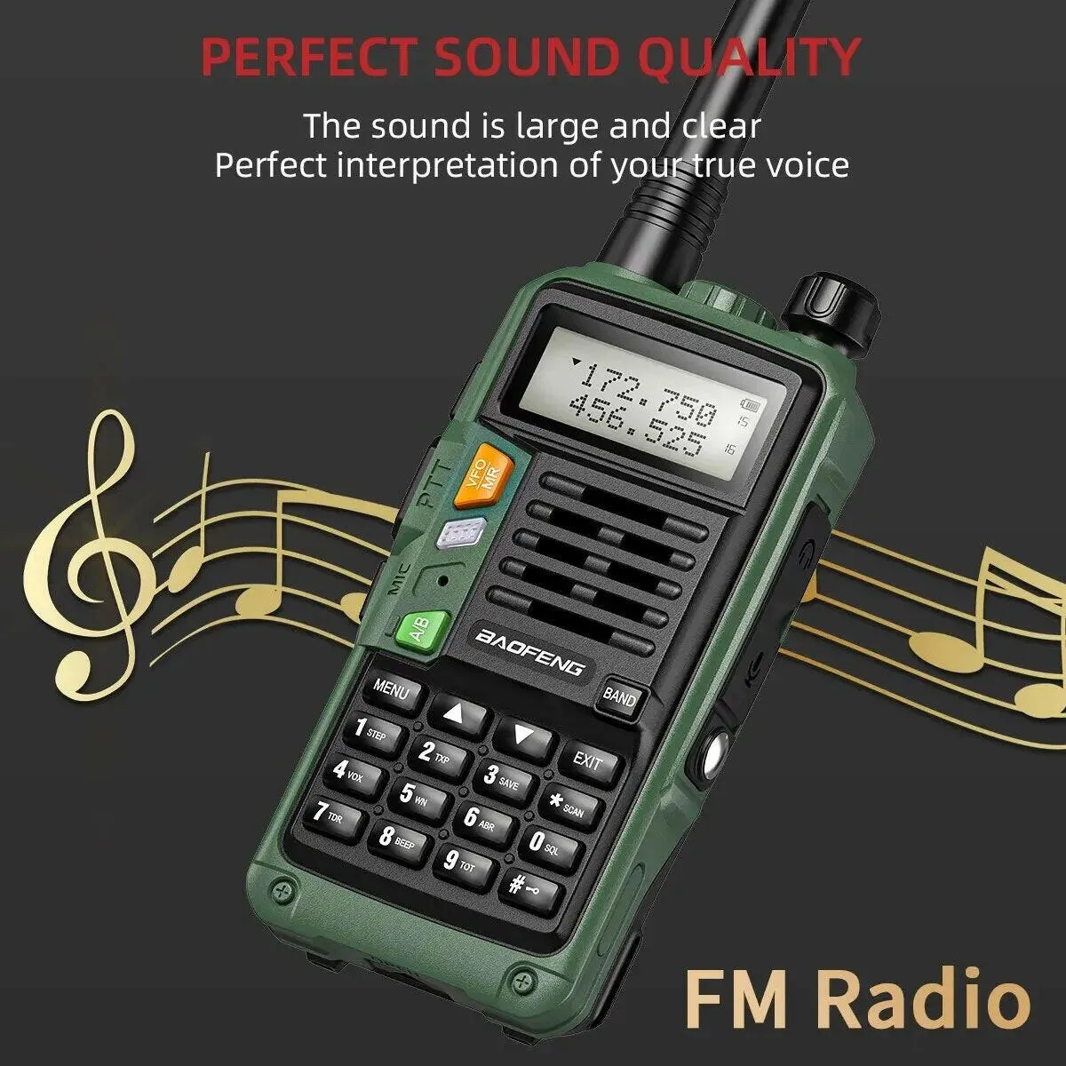 BAOFENG UV S9 Plus Powerful Handheld Transceiver with UHF VHF Dual Band 16 KM Long Range Walkie Talkie Ham UV 5R Two Way Radio