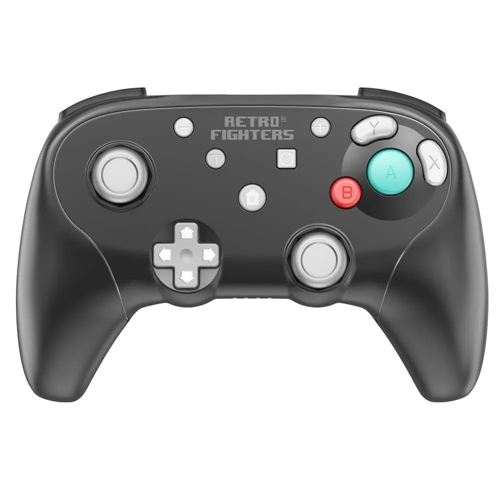 BattlerGC wireless controller for Nintendo GameCube, Wii, Switch & PC 2.4G - Black | Retro Fighters