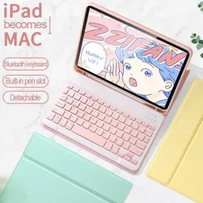 Beautiful Keyboard Mouse Case iPad Pro 11 with Pencil Holder