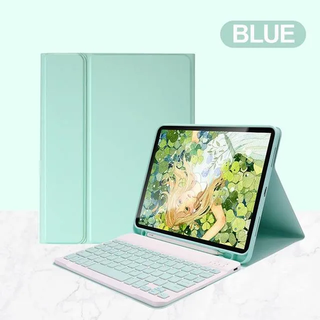 Beautiful Keyboard Mouse Case iPad Pro 11 with Pencil Holder