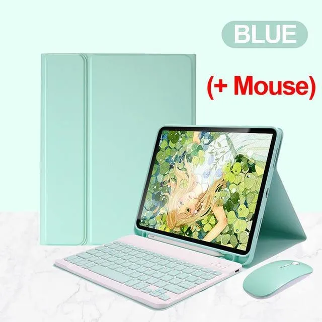 Beautiful Keyboard Mouse Case iPad Pro 11 with Pencil Holder