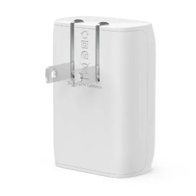 Belkin BoostCharge PD 30W PPS USB-C 3.0 Wall Charger with USB-C to USB-C Cable